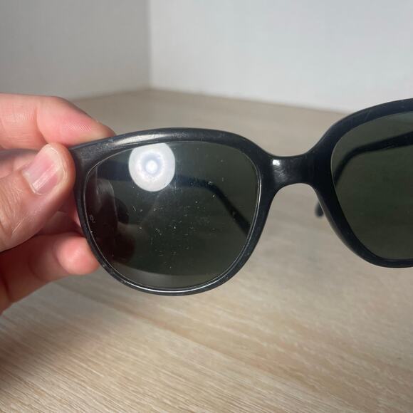 Vintage Bausch and Lomb Sunglasses Frame France Polished Black READ - Picture 11 of 16